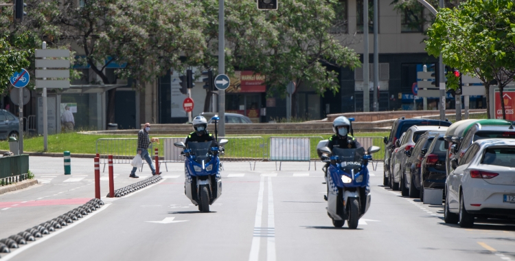 El tall de trànsit del cap de setmana passat a l'avinguda Concòrdia | Roger Benet